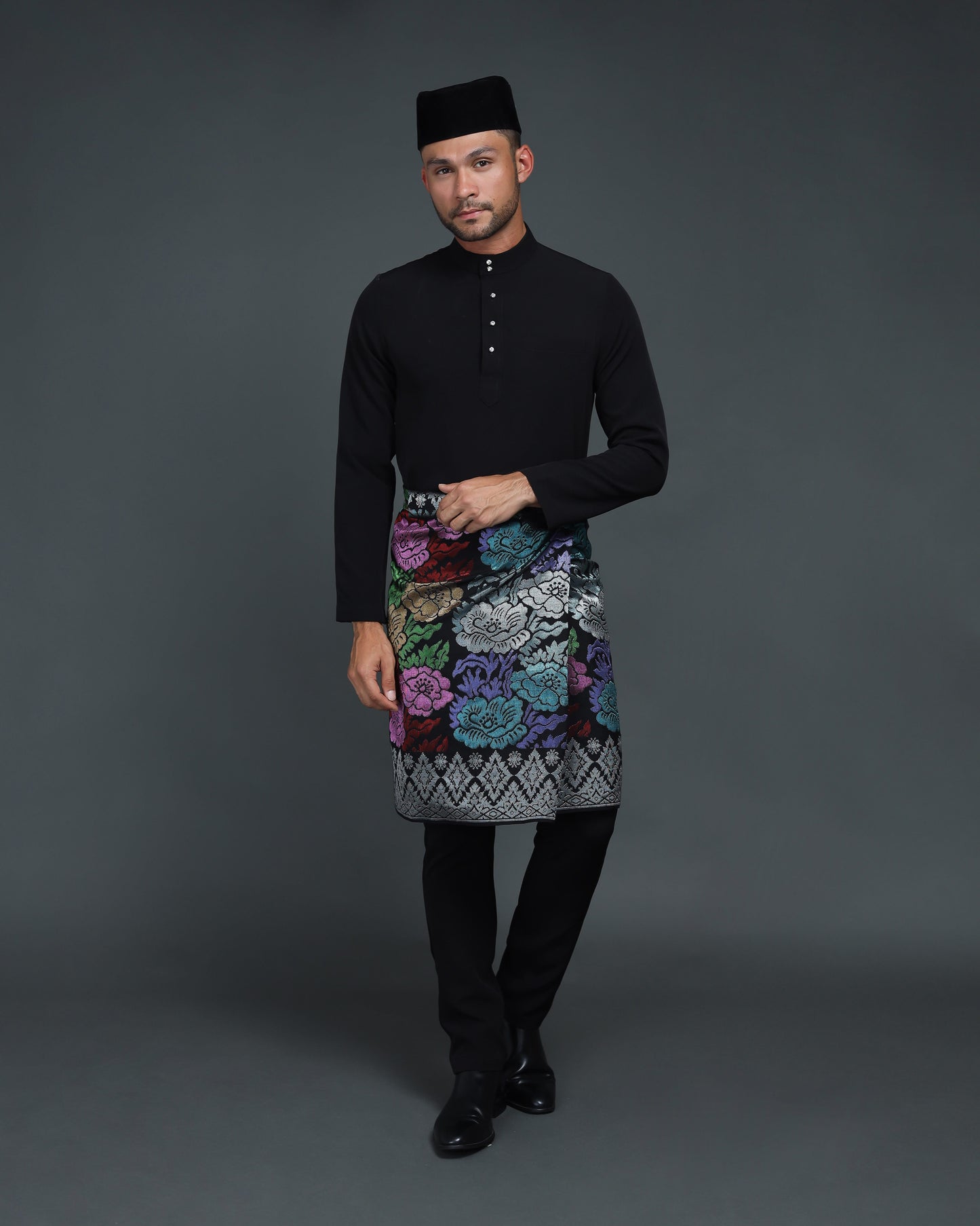 QAISER BAJU MELAYU (BLACK)