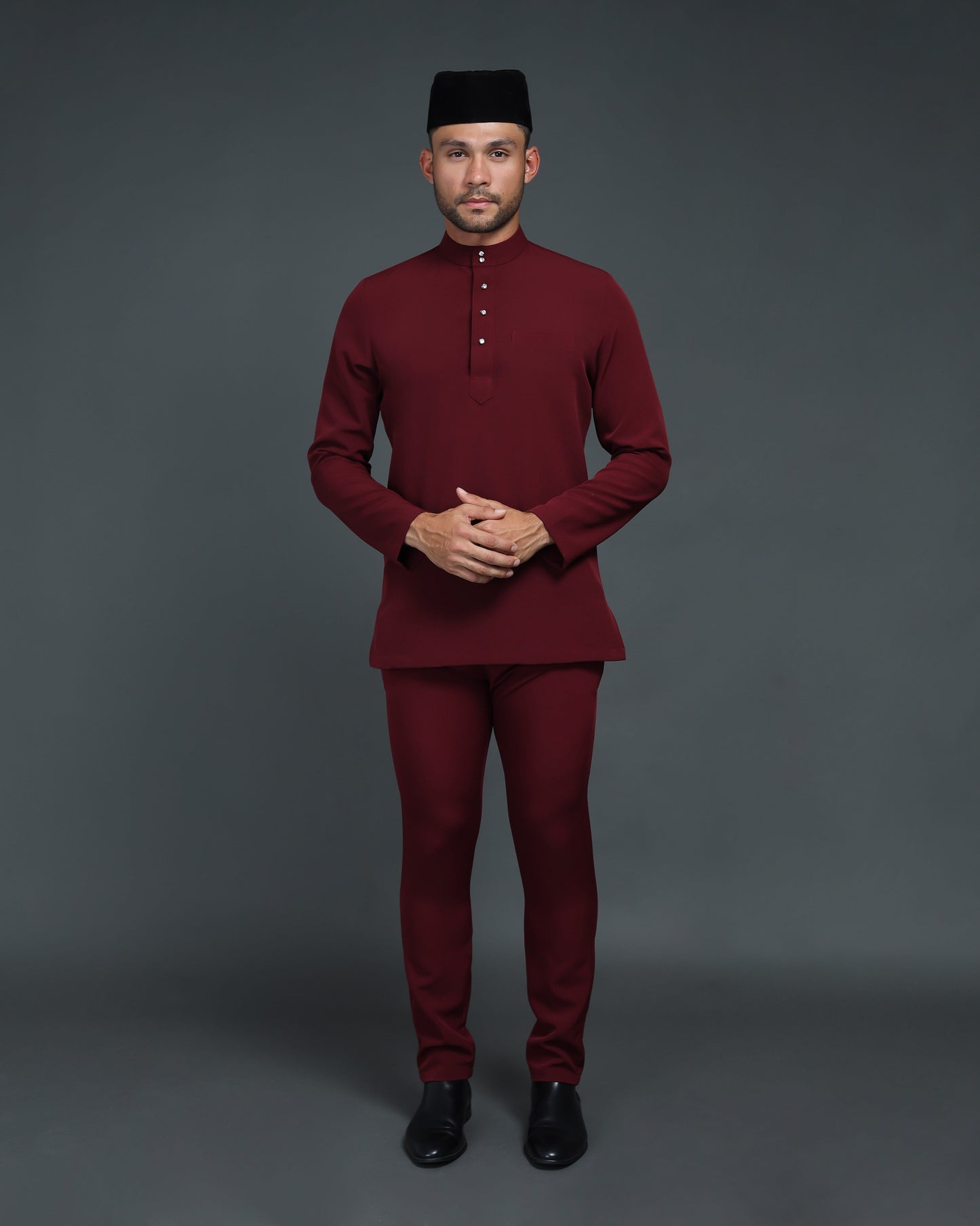 MINOR DEFECT QAISER BAJU MELAYU (BURGUNDY)