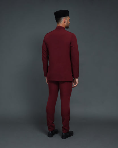 QAISER BAJU MELAYU (BURGUNDY)