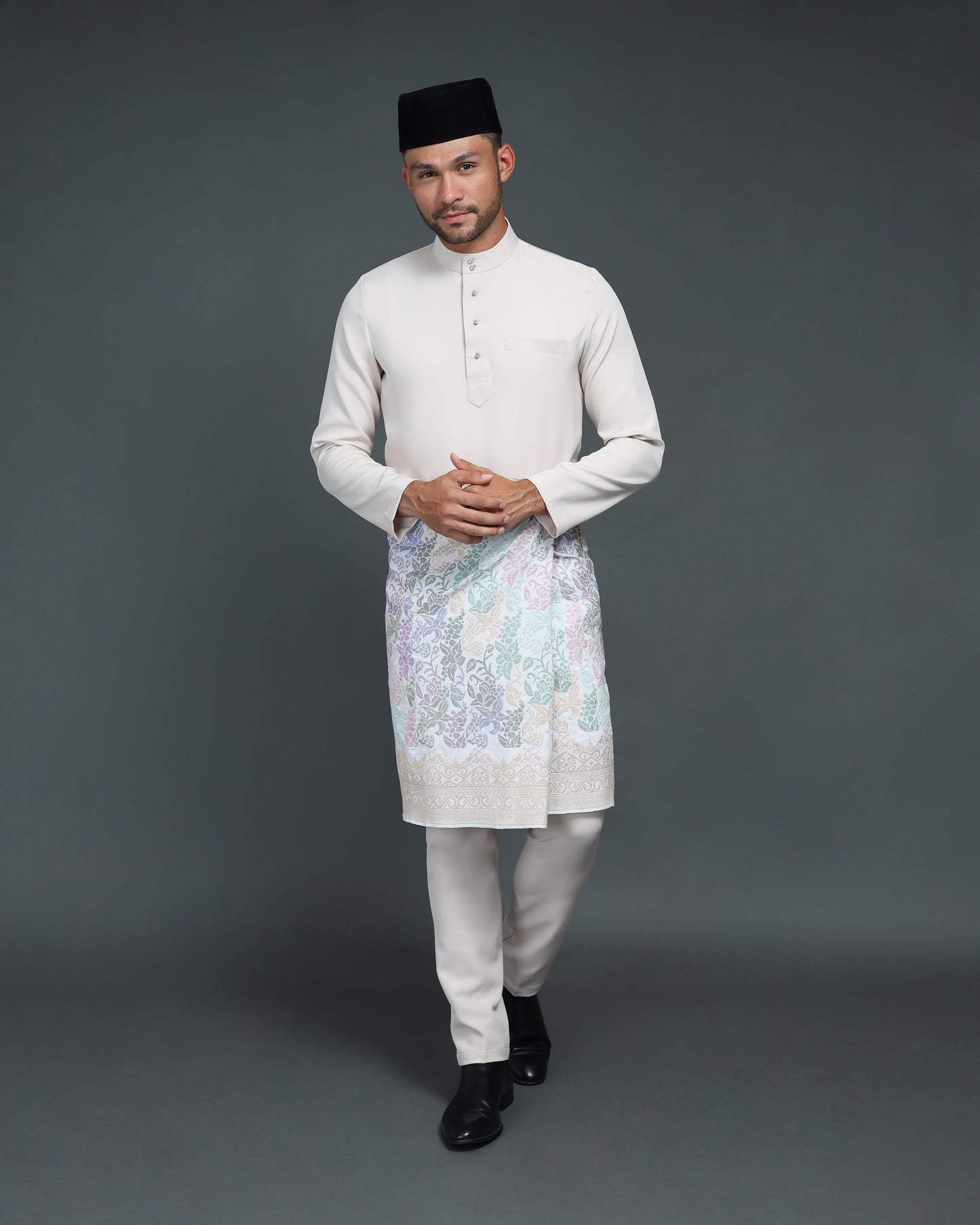 MINOR DEFECT QAISER BAJU MELAYU (CHAMPAGNE)