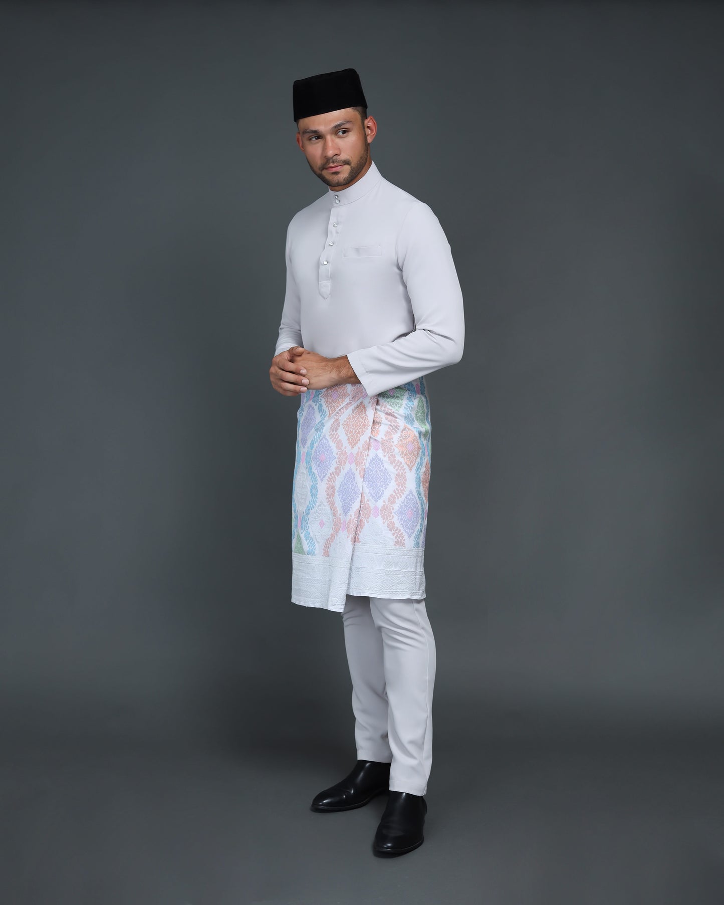 QAISER BAJU MELAYU (GREY)