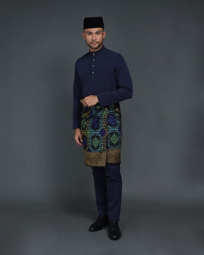 MINOR DEFECT QAISER BAJU MELAYU (NAVY BLUE)