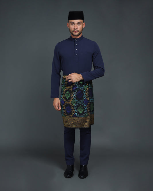 MINOR DEFECT QAISER BAJU MELAYU (NAVY BLUE)