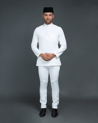 MINOR DEFECT QAISER BAJU MELAYU (OFF WHITE)