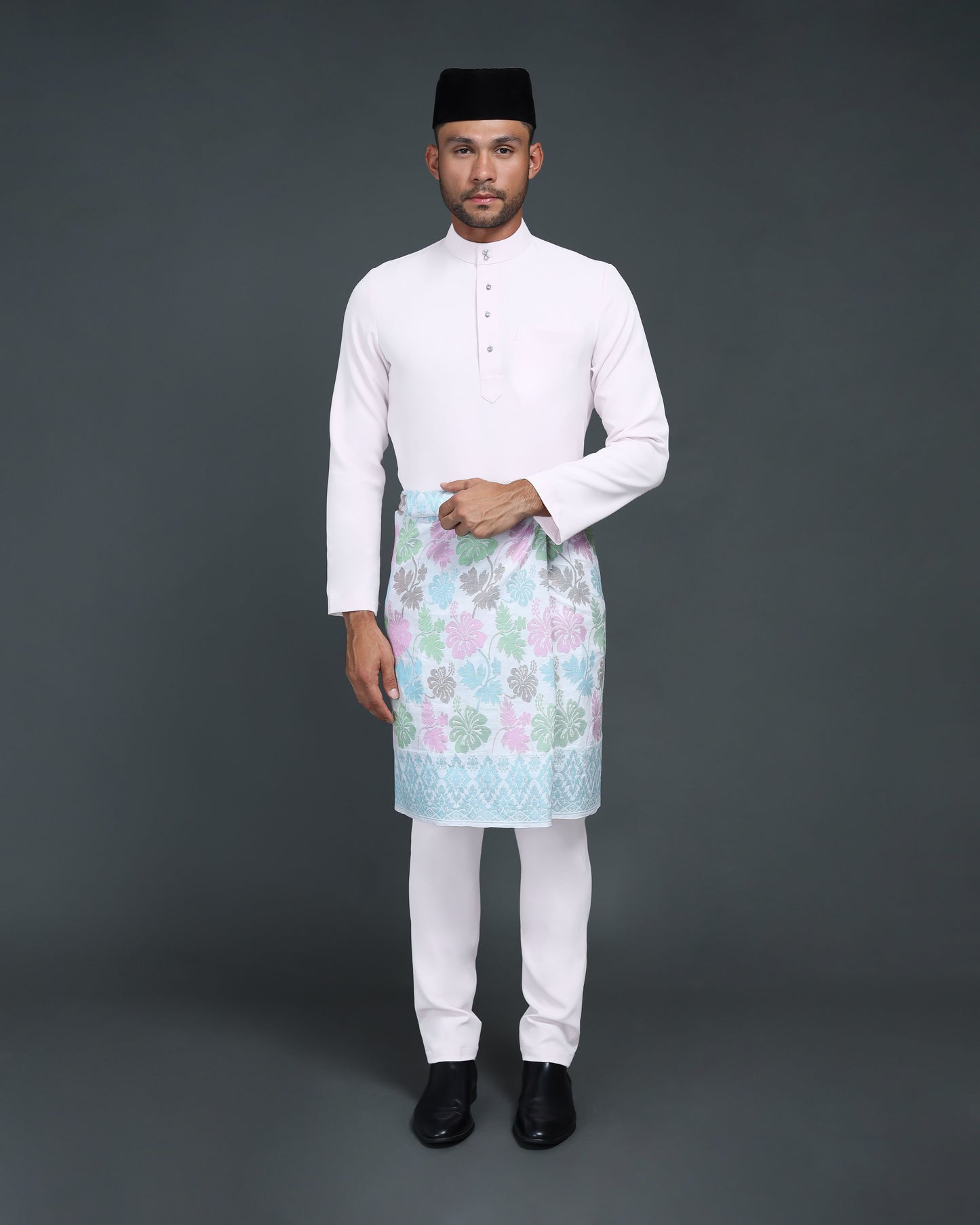 QAISER BAJU MELAYU (SOFT PINK)