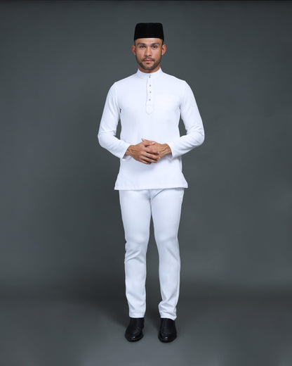 MINOR DEFECT QAISER BAJU MELAYU (WHITE)