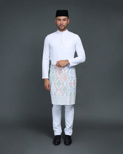 MINOR DEFECT QAISER BAJU MELAYU (WHITE)