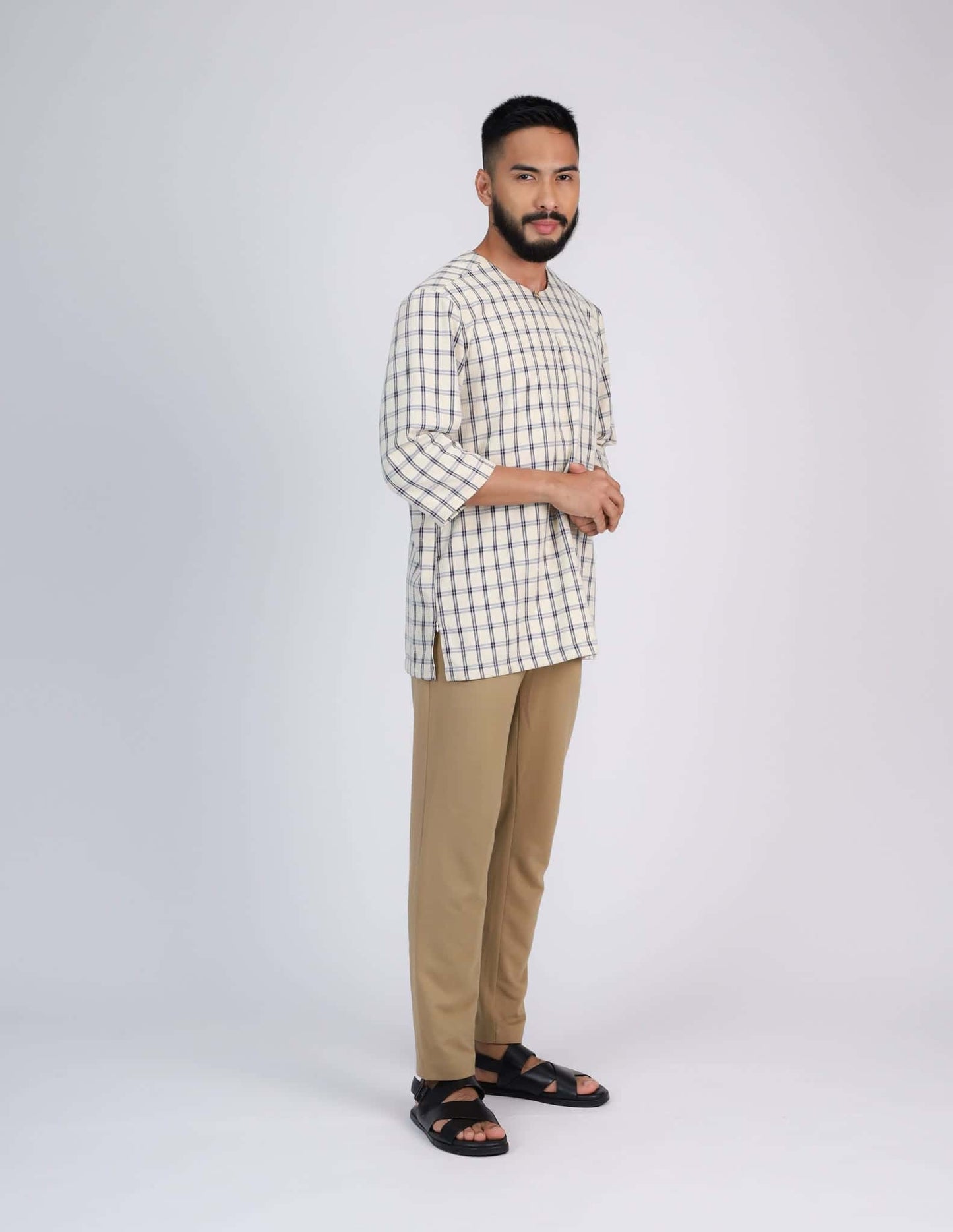 MINOR DEFECT QUDS KURTA (NAVY BLUE)