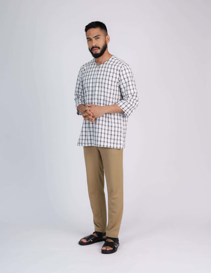 QUDS KURTA (WHITE)