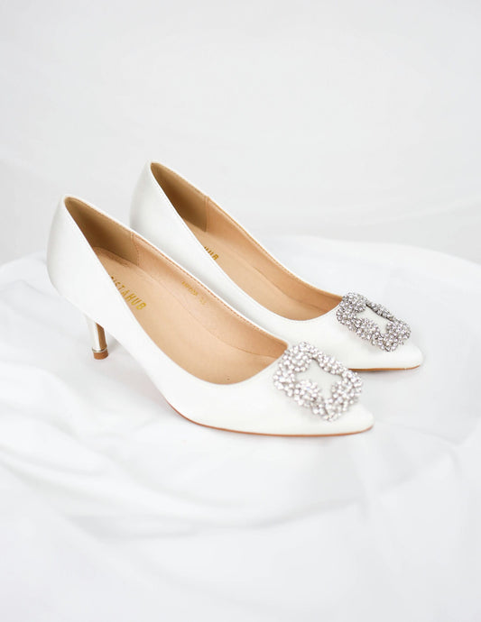 MINOR DEFECT RABECCA HEELS (WHITE)