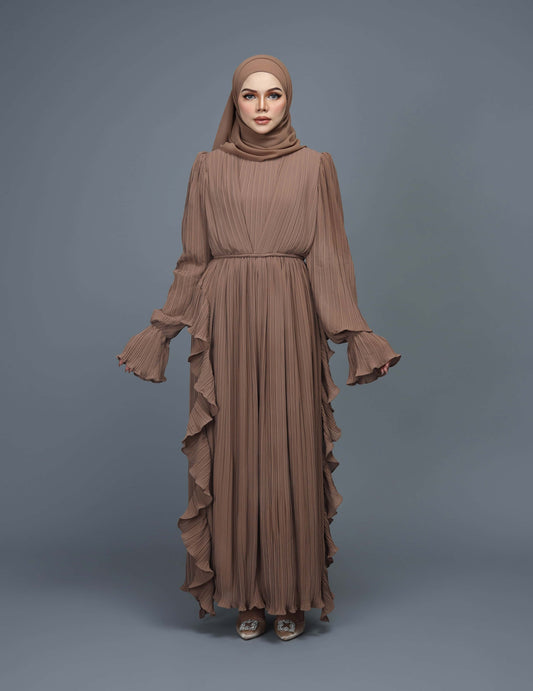 MINOR DEFECT RANIA ABAYA (BROWN)