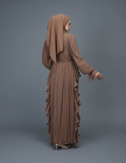 MINOR DEFECT RANIA ABAYA (BROWN)