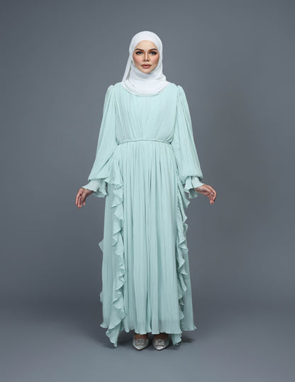 MINOR DEFECT RANIA ABAYA (SOFT GREEN)