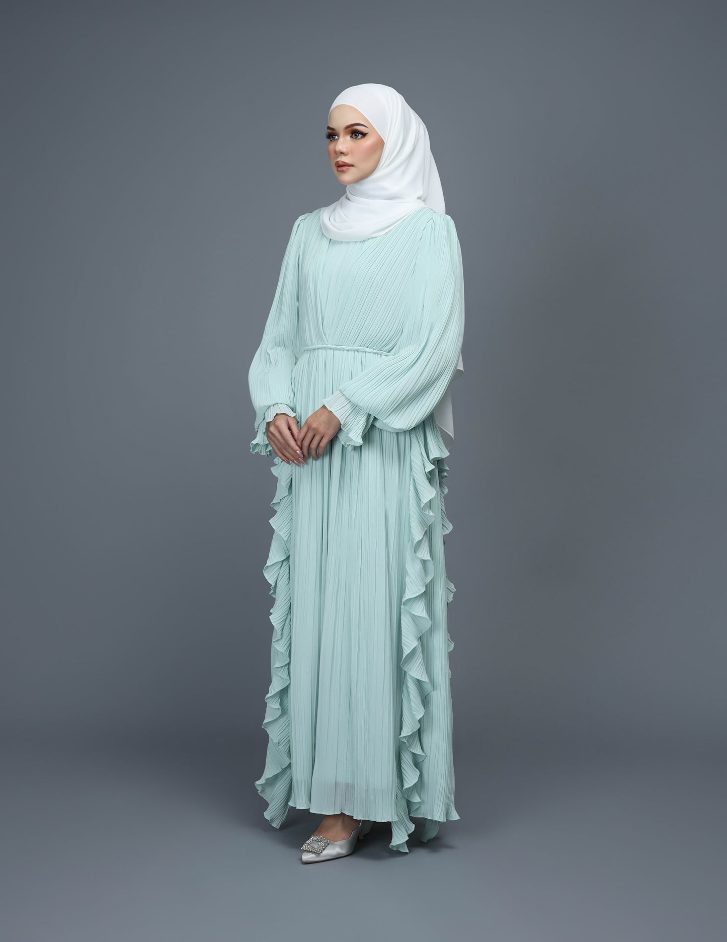 RANIA ABAYA (SOFT GREEN)