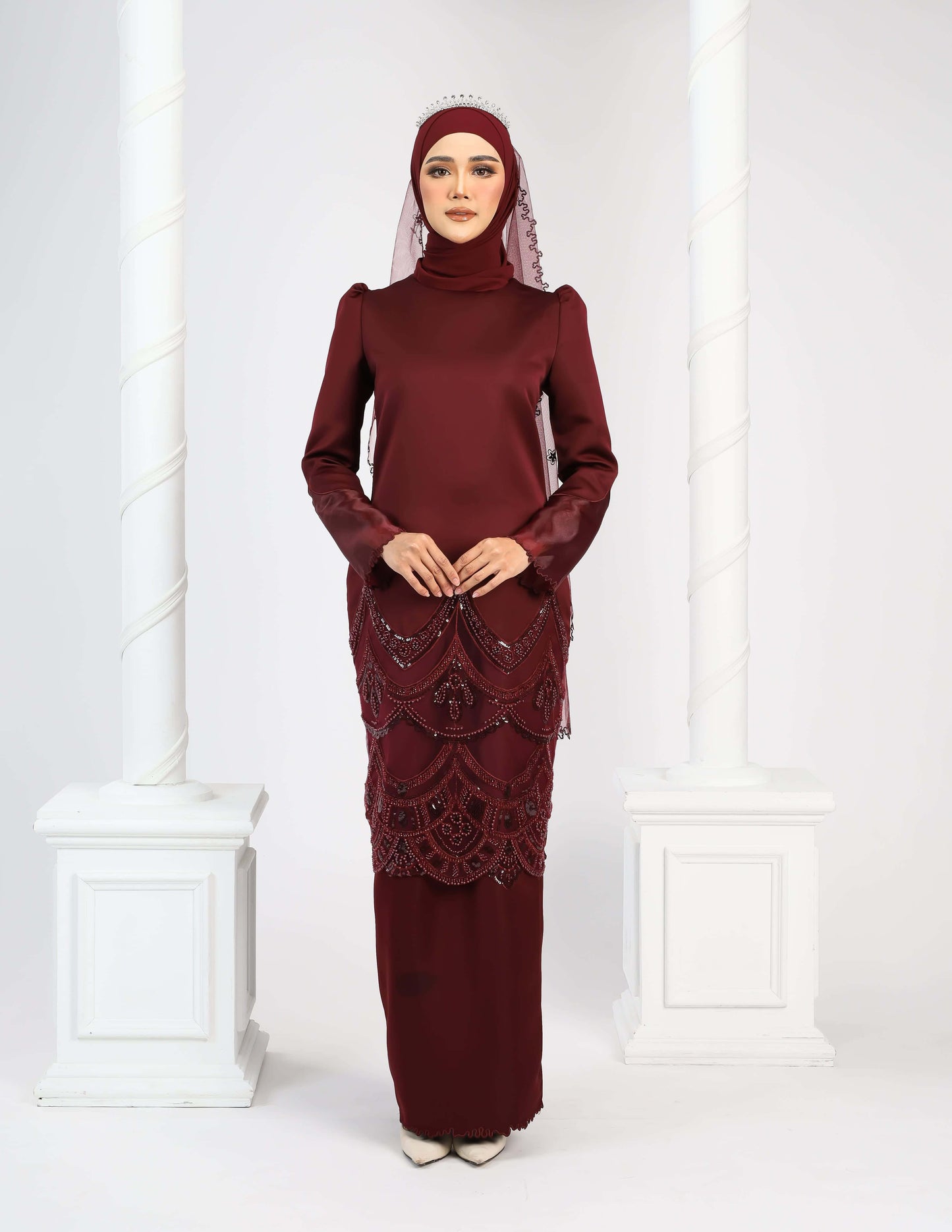 RATNA KURUNG (BURGUNDY)