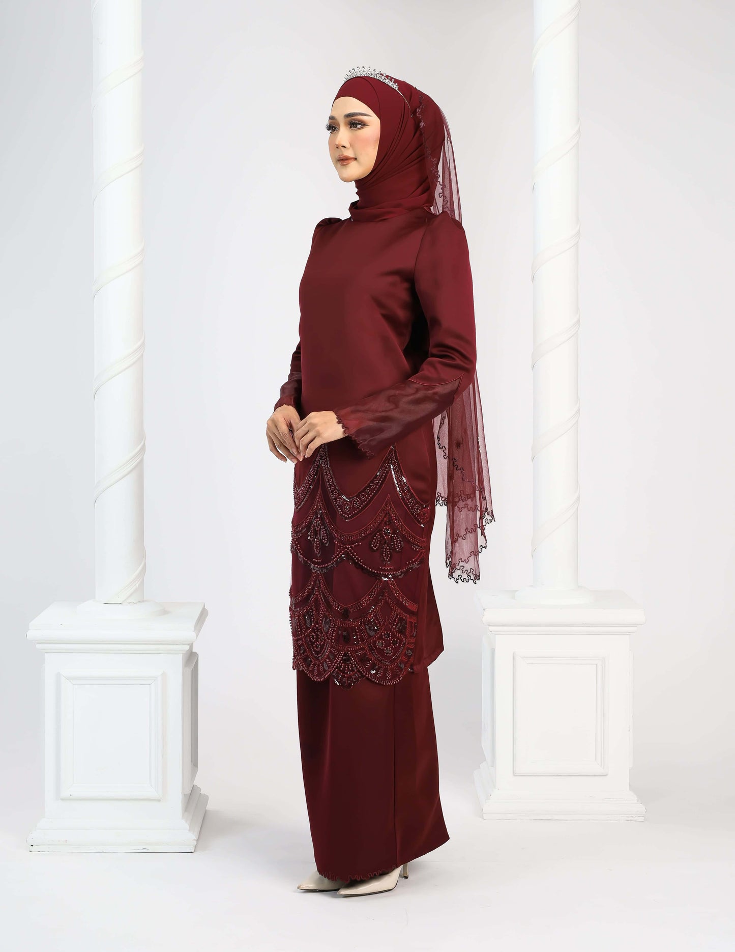 RATNA KURUNG (BURGUNDY)