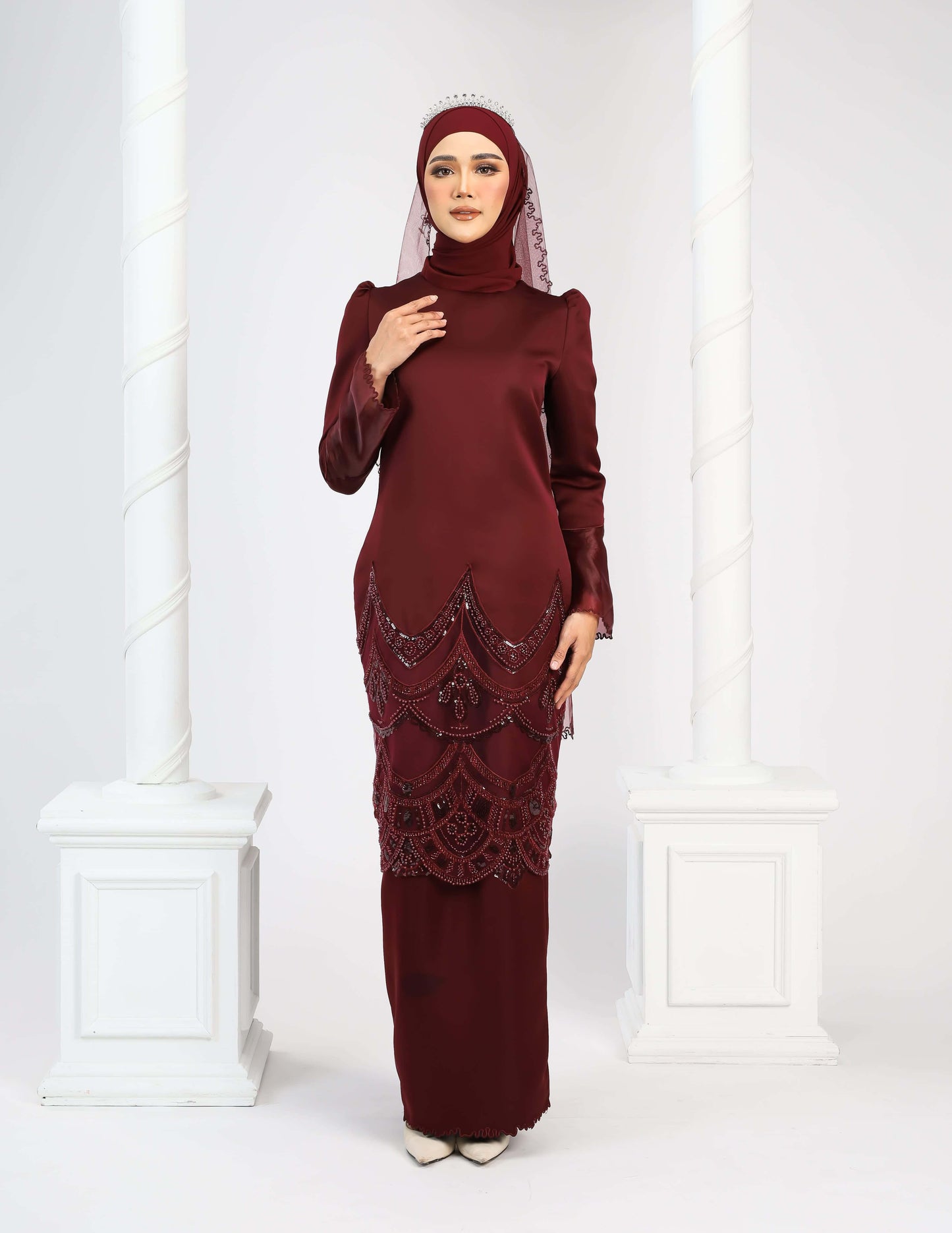 RATNA KURUNG (BURGUNDY)