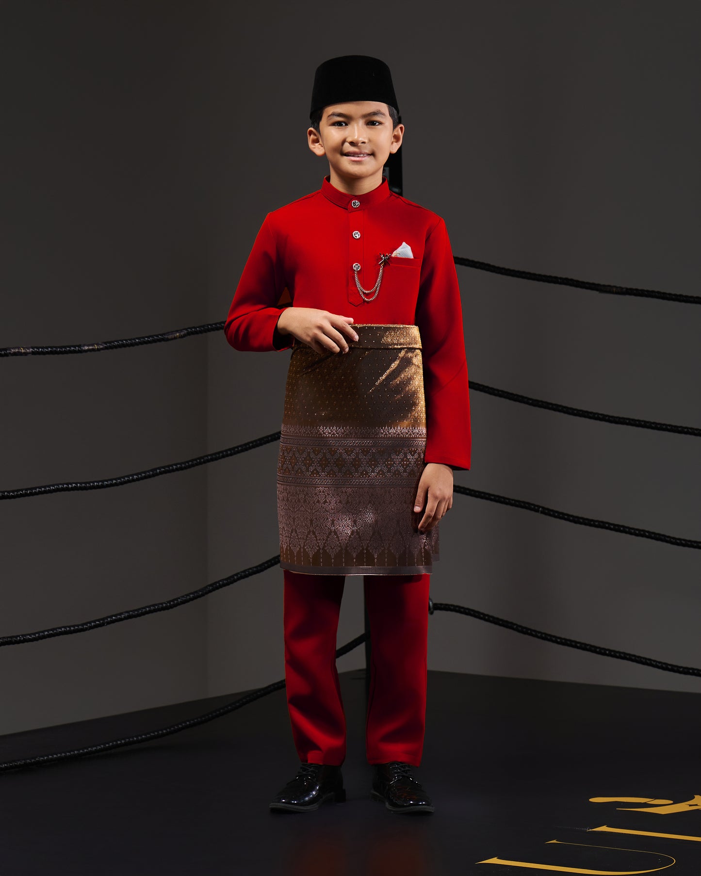 SOULTAN BAJU MELAYU FOR KIDS (RED CHILI)