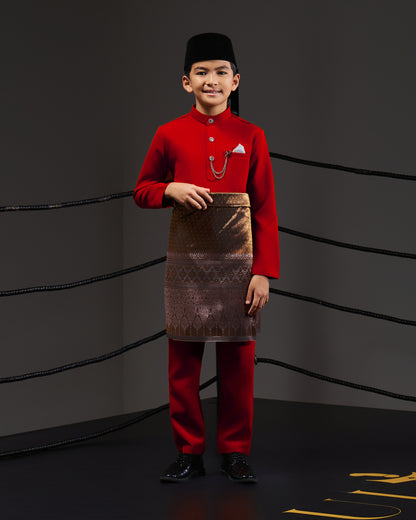 SOULTAN BAJU MELAYU FOR KIDS (RED CHILI)