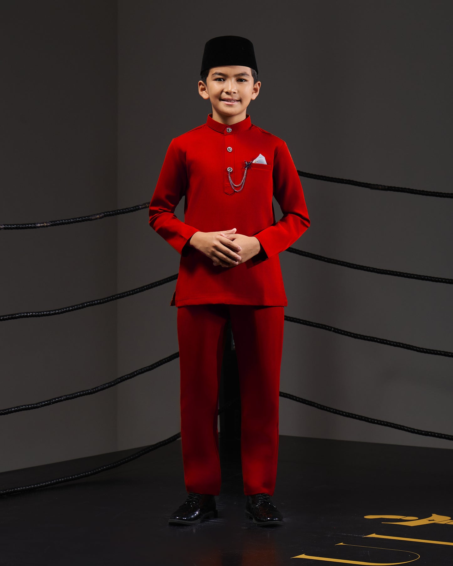 SOULTAN BAJU MELAYU FOR KIDS (RED CHILI)