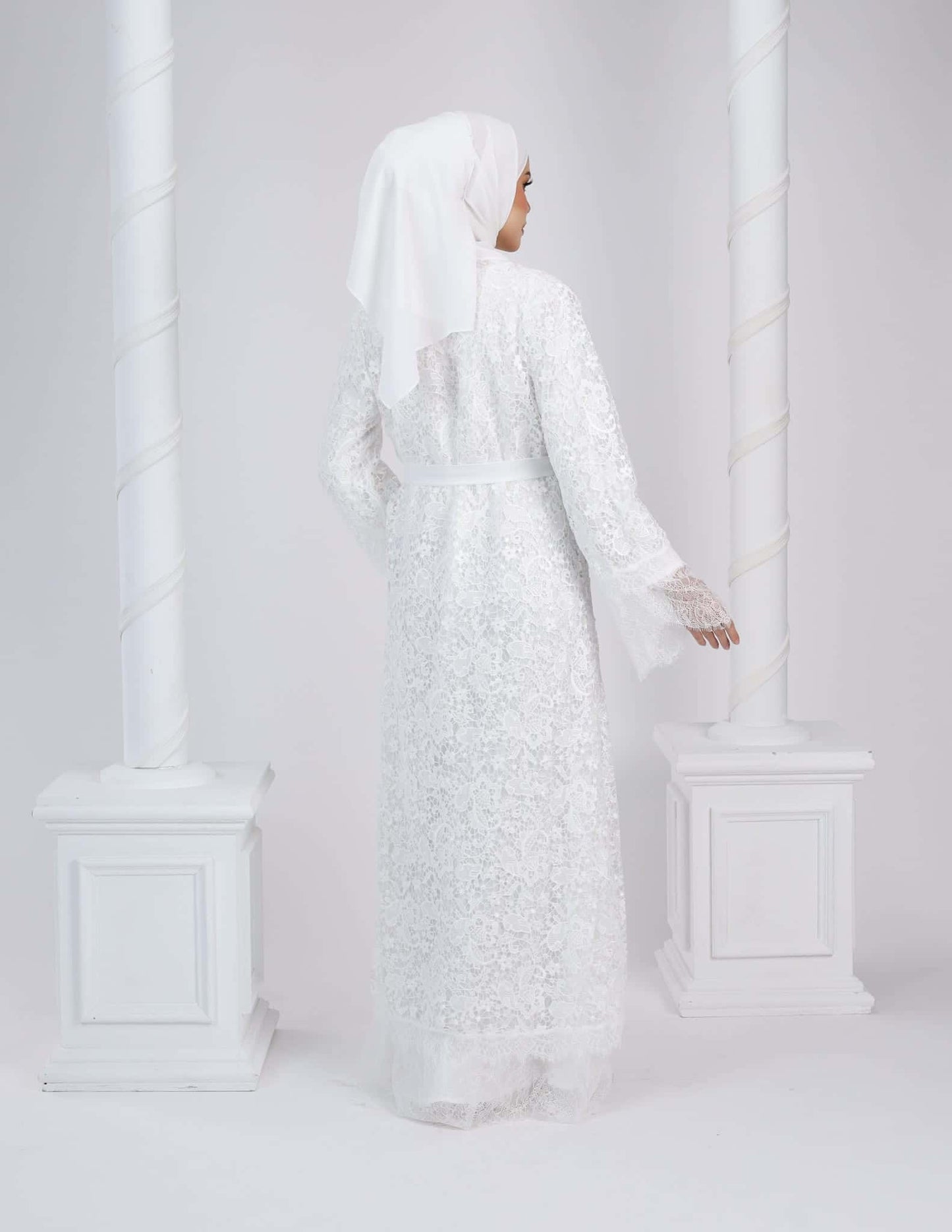 MINOR DEFECT REENA ABAYA - LONG (OFF WHITE)