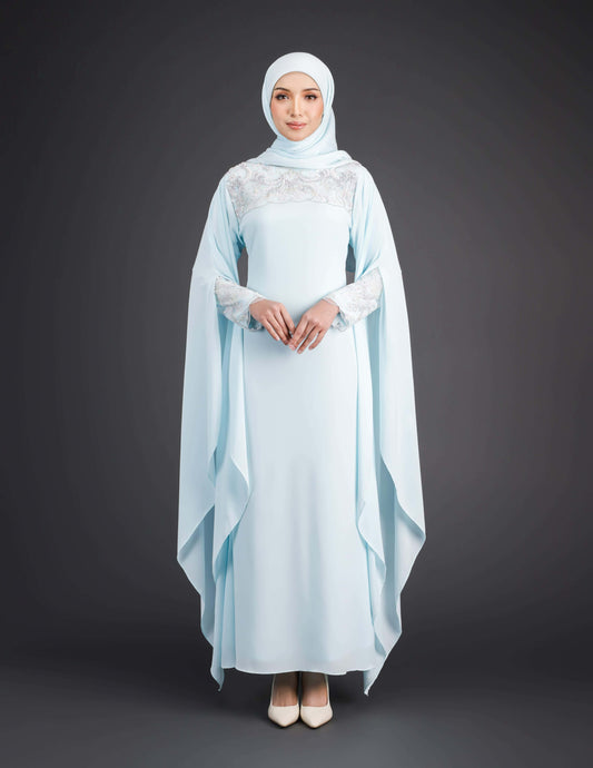 REGINA DRESS (AQUA BLUE)
