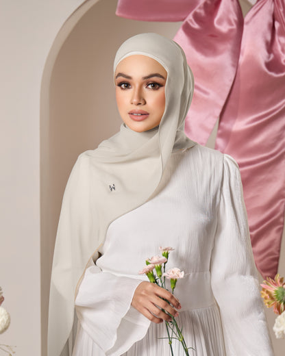 HANA CHIFFON SHAWL (WHEAT)