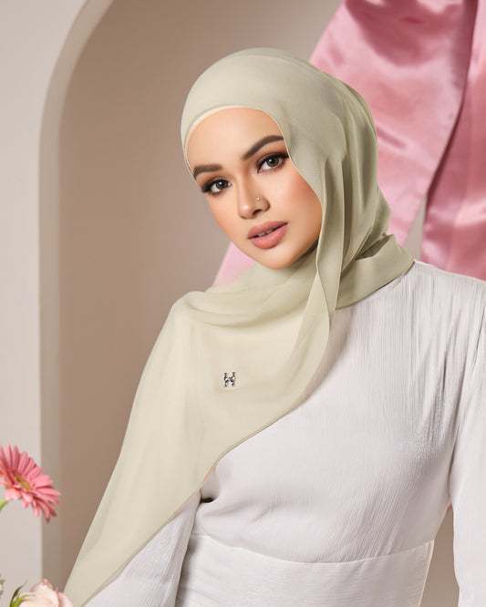 HANA CHIFFON SHAWL (MILKY)