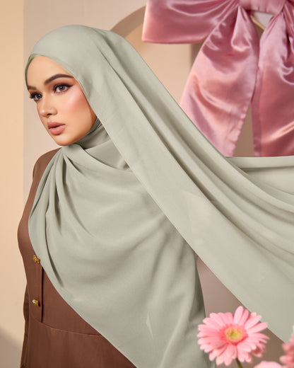 HANA CHIFFON SHAWL (COOKIE DOUGH)