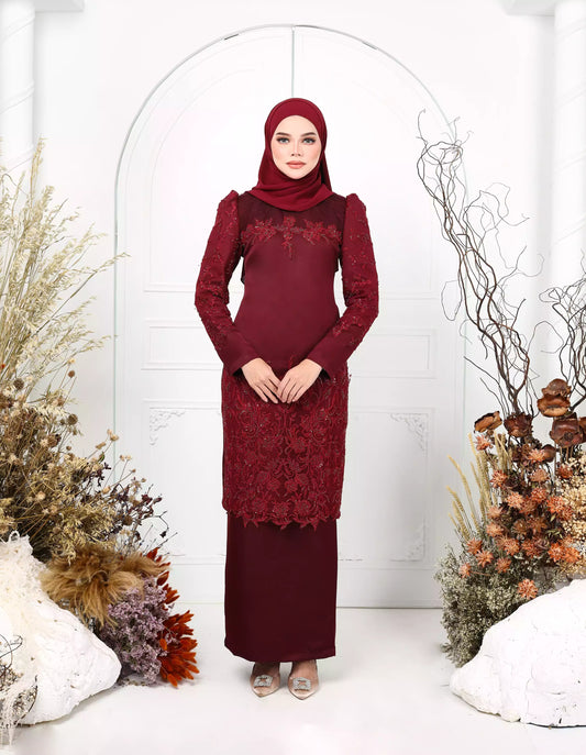 RHEA KURUNG (BURGUNDY)