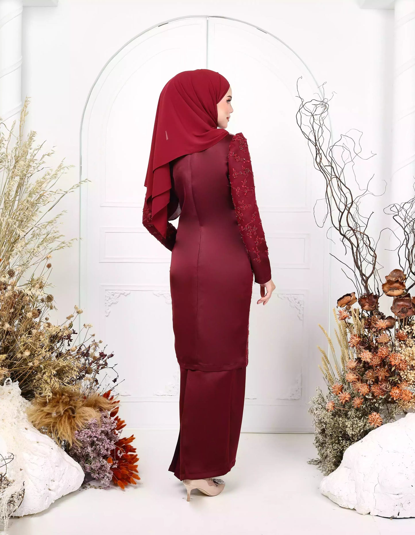 RHEA KURUNG (BURGUNDY)