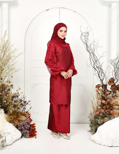 MINOR DEFECT ROSSIYA KURUNG (BURGUNDY)