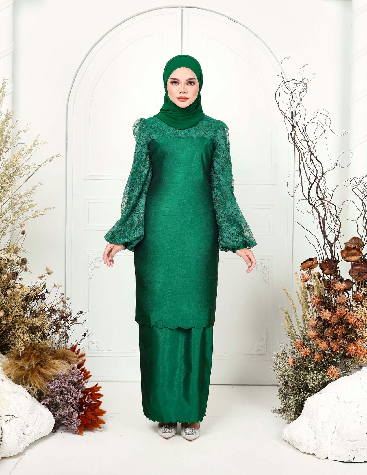 ROSSIYA KURUNG (EMERALD GREEN)