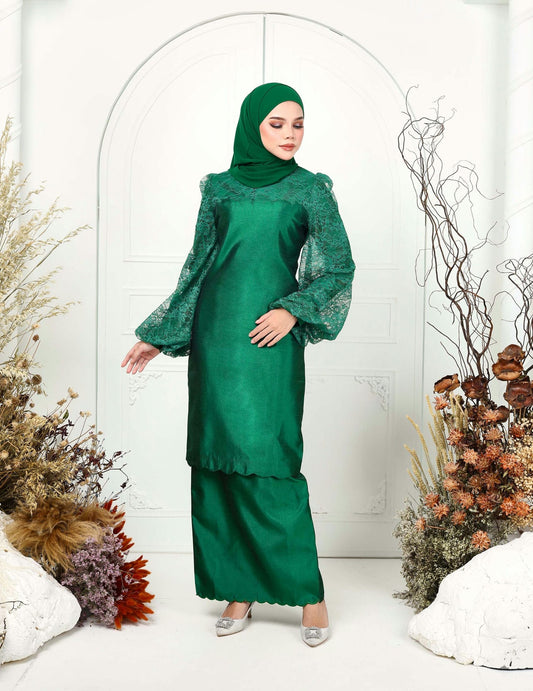 ROSSIYA KURUNG (EMERALD GREEN)