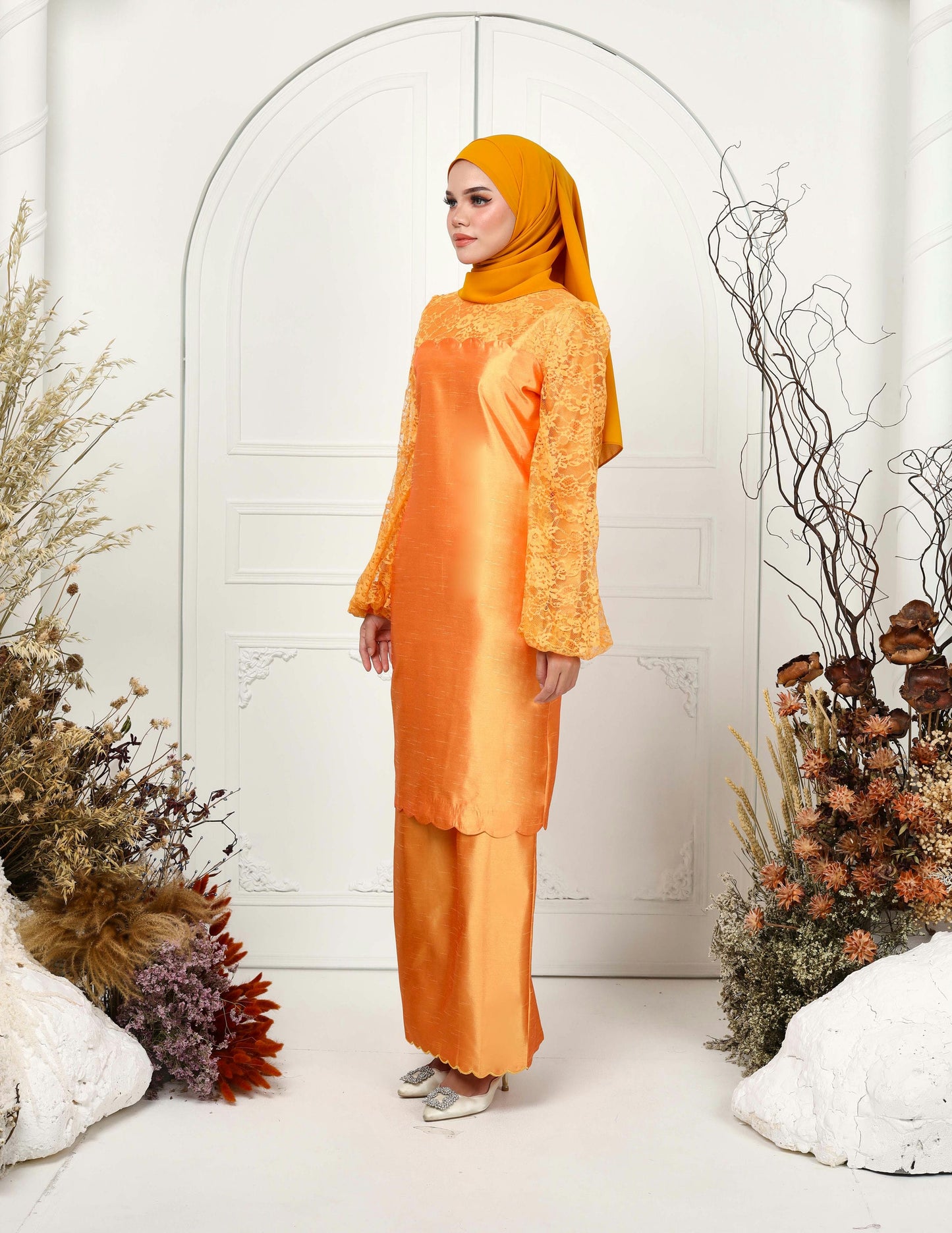 MINOR DEFECT ROSSIYA KURUNG (TANGERINE)