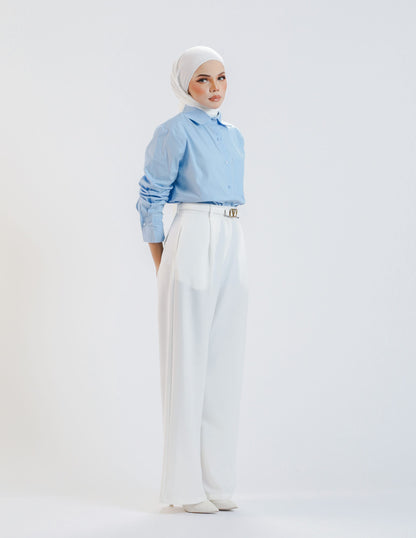 ROSSY PALLAZO PANTS (WHITE)