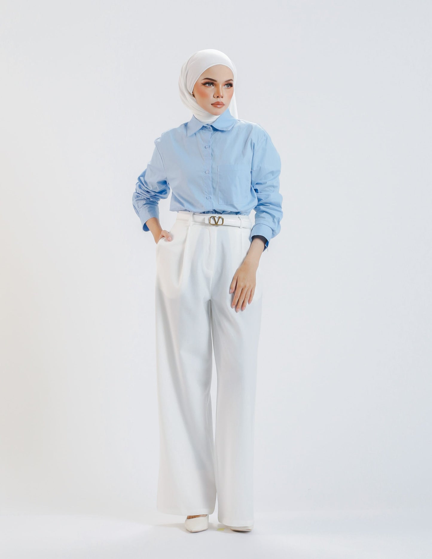 ROSSY PALLAZO PANTS (WHITE)