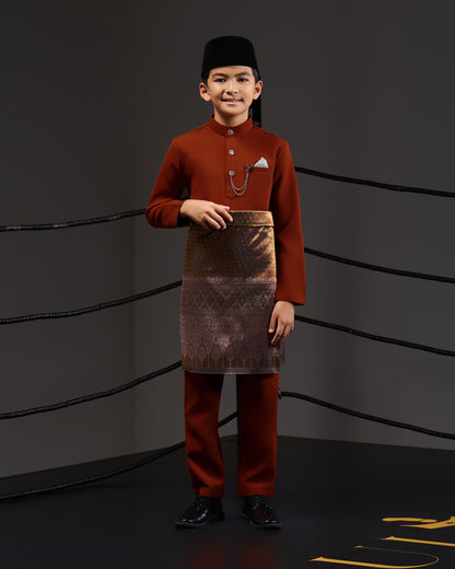 SOULTAN BAJU MELAYU FOR KIDS (RUSSET BROWN)