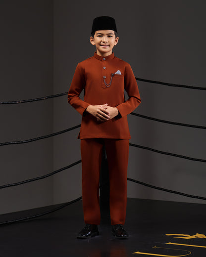 MINOR DEFECT SOULTAN BAJU MELAYU FOR KIDS (RUSSET BROWN)