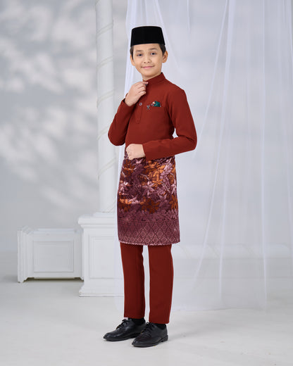 MINOR DEFECT SOULTAN BAJU MELAYU FOR KIDS (RUSSET BROWN)