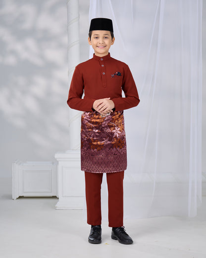MINOR DEFECT SOULTAN BAJU MELAYU FOR KIDS (RUSSET BROWN)