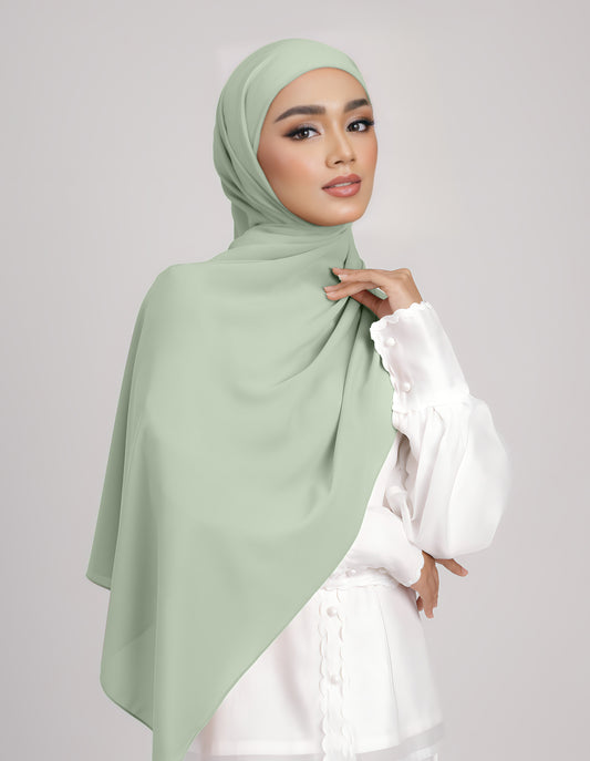 SAERA SHAWL TIEBACK (GREEN TEA)