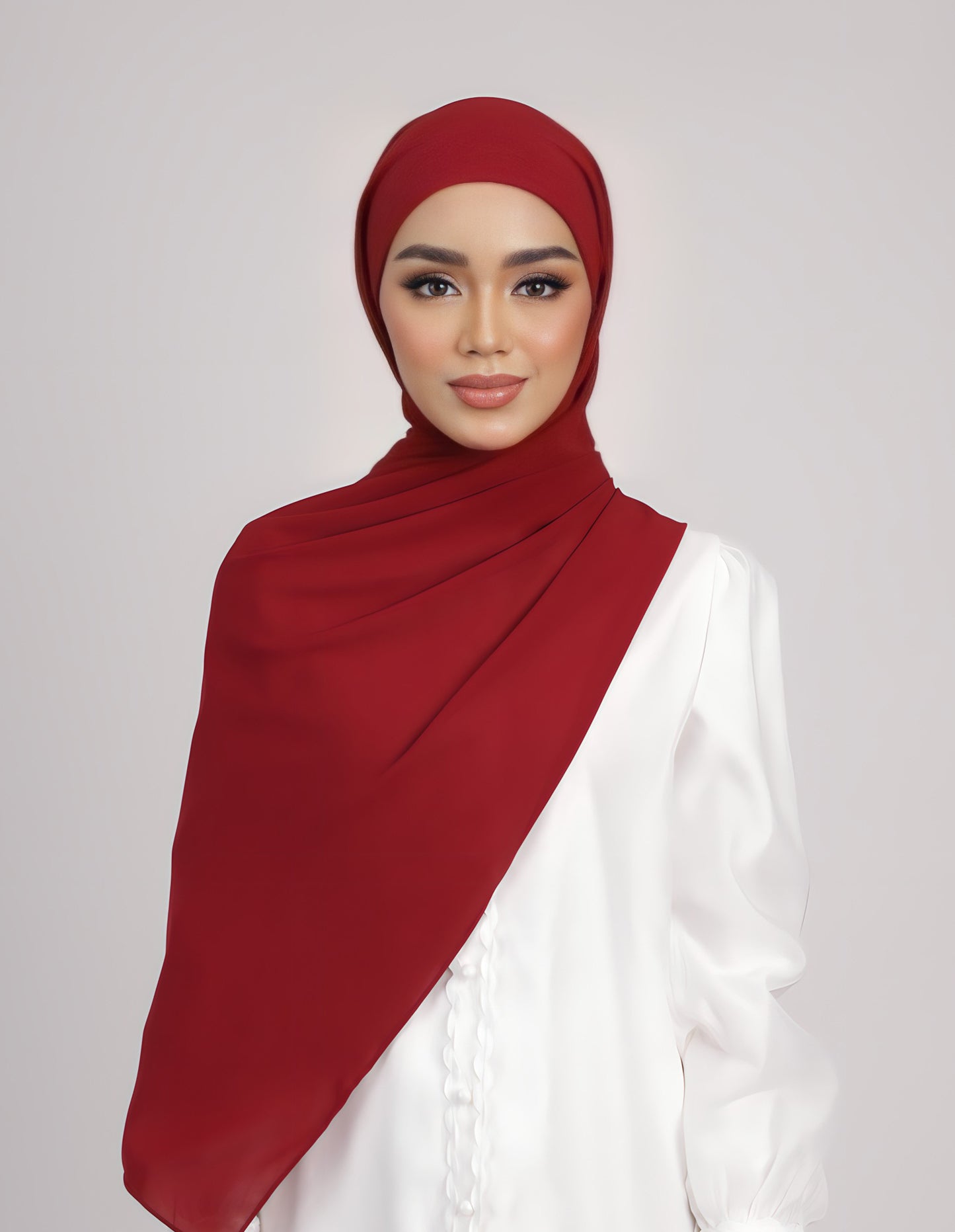 SAERA SHAWL TIEBACK (MAROON)