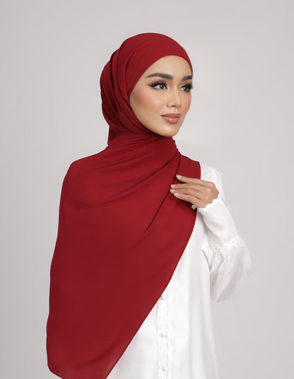 SAERA SHAWL TIEBACK (MAROON)