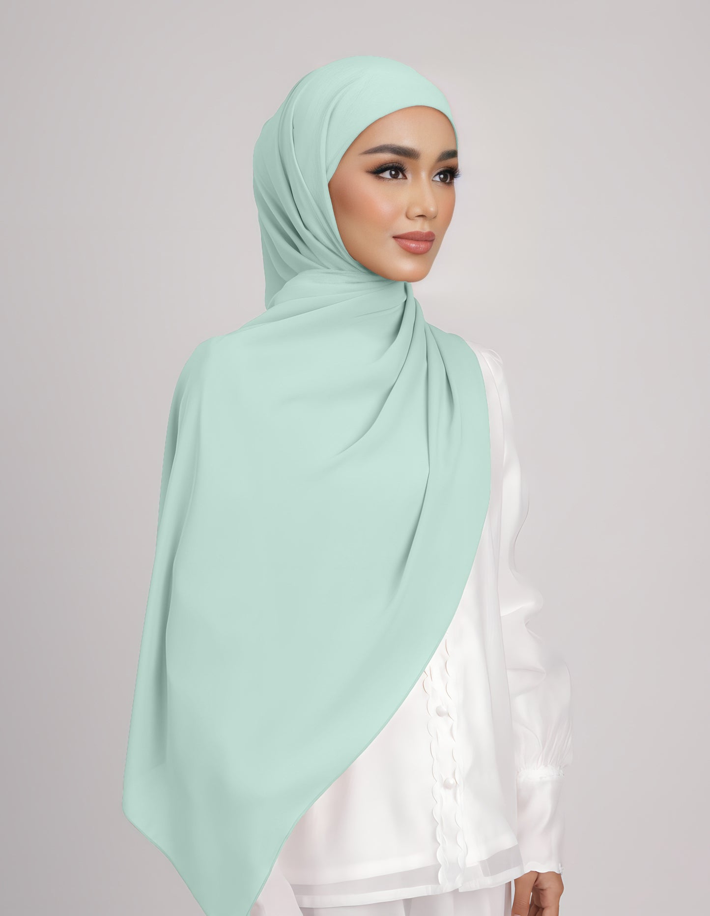 SAERA SHAWL TIEBACK (MINT GREEN)