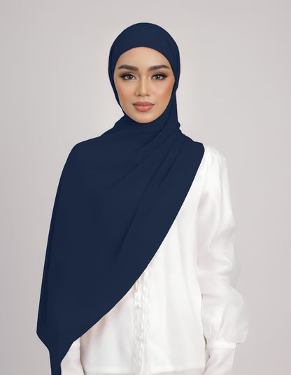 SAERA SHAWL TIEBACK (NAVY BLUE)