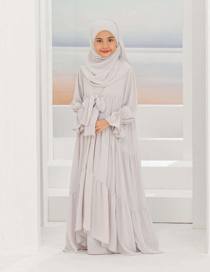 SAFAA ABAYA FOR KIDS (GREY)