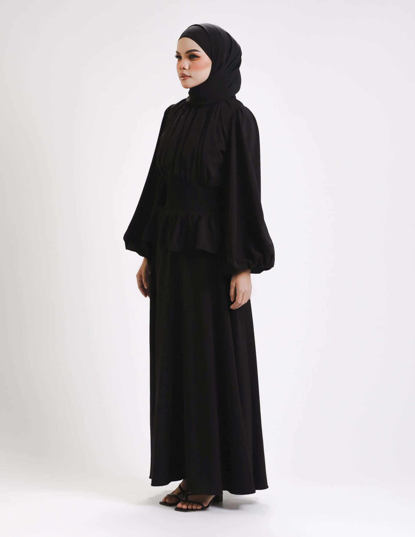 MINOR DEFECT SIERRA DRESS - LONG (BLACK)