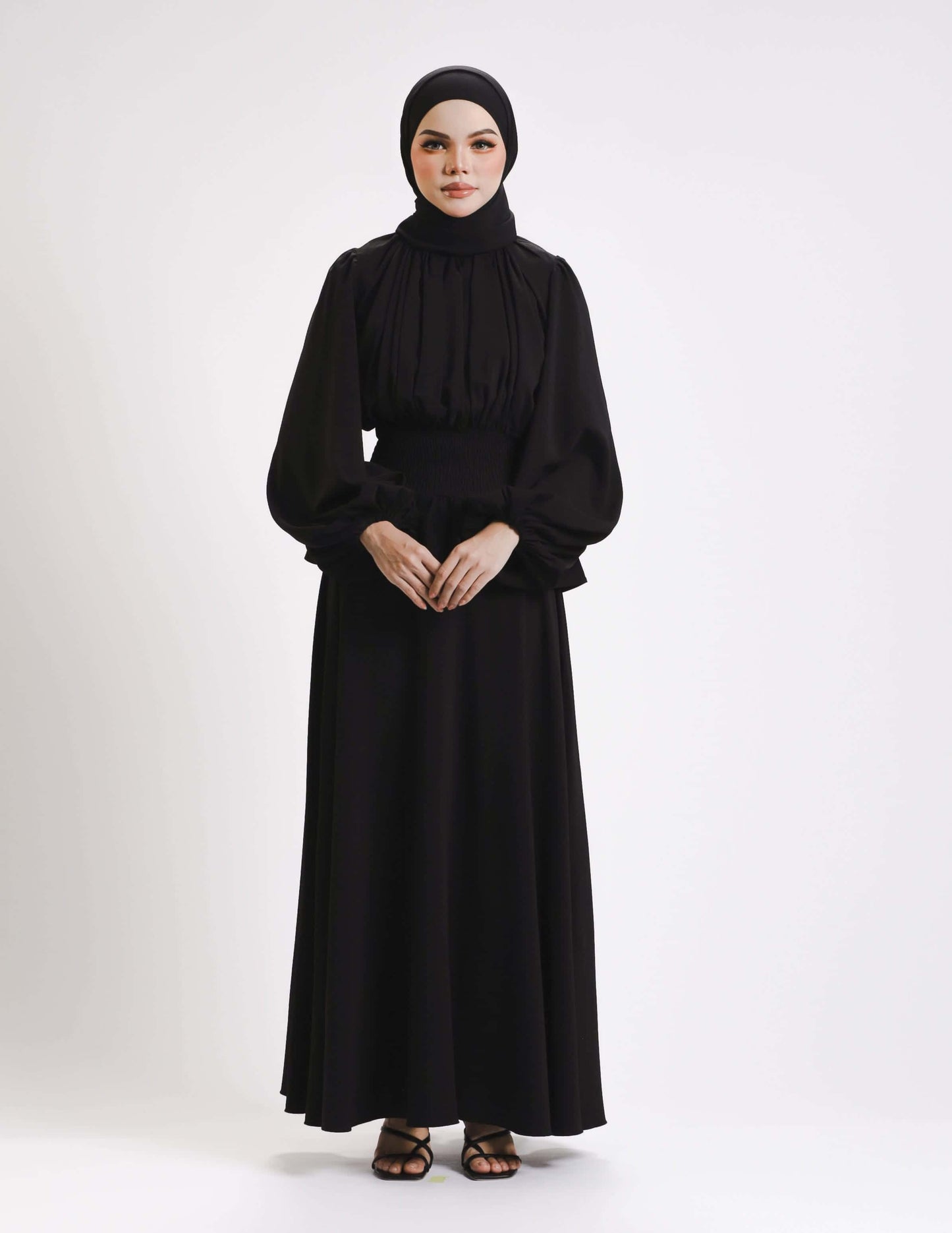 MINOR DEFECT SIERRA DRESS - LONG (BLACK)