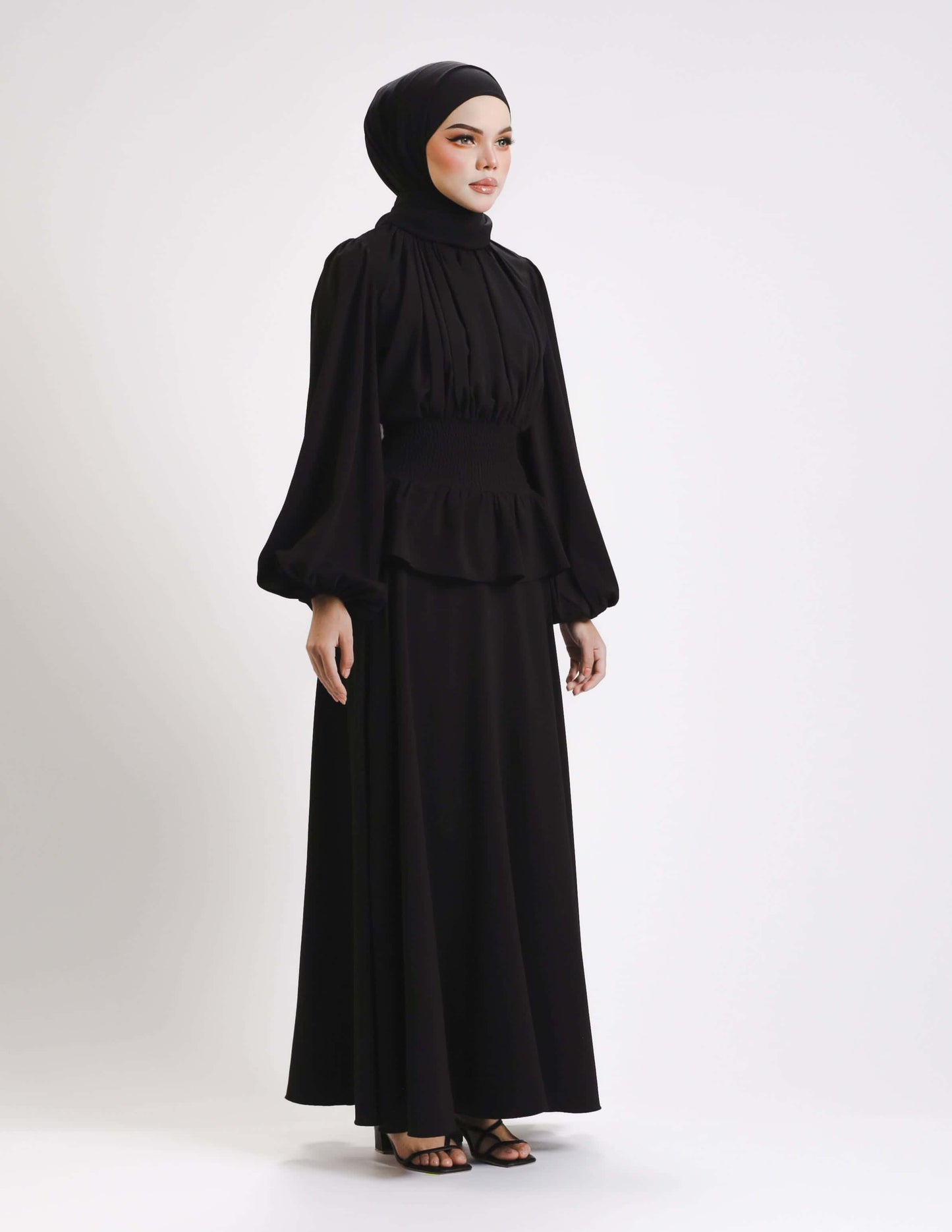 MINOR DEFECT SIERRA DRESS - LONG (BLACK)